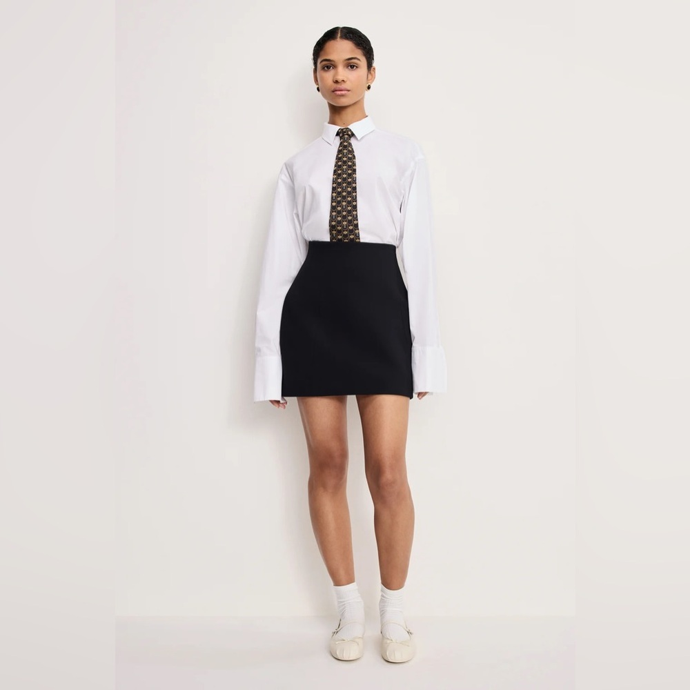 Good American Black Mini Skirt